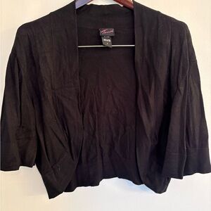 Torrid Black Knit Top with Pink Logo Tag